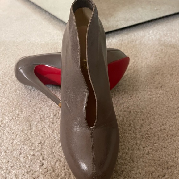 Christian Louboutin Black Leather Fast Plato Platform Booties size 39 - Picture 3 of 17